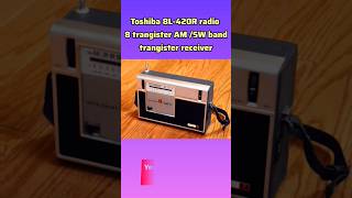 Toshiba 8L420R radio 8 transistor AMSW two band receiver 1965s in Japan oldradio viral video [upl. by Aisetal]