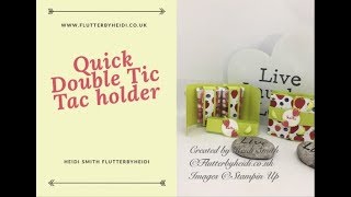 Make a fun Double tic tac holder easy treat packaging [upl. by Ahsiener353]