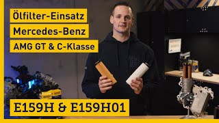 Hengst Ölfilter E159H amp E159H01 für MercedesBenz AMG GT und die CKlasse [upl. by Melak]