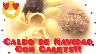 Caldo de Navidad con Galets espectacularfood sopa caldo galets receta cocinar [upl. by Setsero]