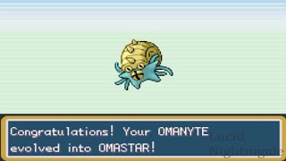 Pokemon Fire Red Omanyte Evolves to Omastar [upl. by Nnav]