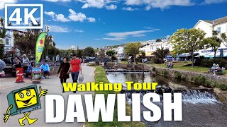 DAWLISH Devon UK  Town Centre Dawlish Beach and Coryton Cove  4K Walking Tour [upl. by Enneirb407]