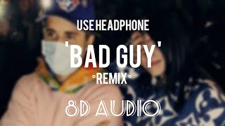 Billie Eilish  bad guy  Justin Bieber  8D AUDIO  ECHO SOUND [upl. by Nosyrb921]