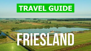 Friesland Netherlands  Leeuwarden city Drachten Harlingen  Drone 4k video  Friesland province [upl. by Anelyak]