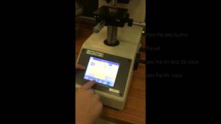 How to measure Vickers hardness on microindenter [upl. by Eitirahc]