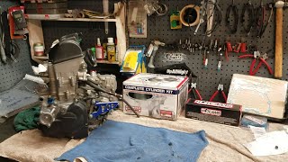 111 CRF250R 2016 PT 1 Big Bore amp Hot Cams Kit Install New timing chain amp intake valves Top End [upl. by Raman380]