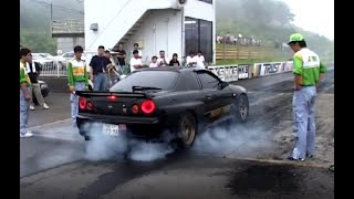 Japanese Drag Racing 2001 at Sendai  HPI V5 [upl. by Chader]