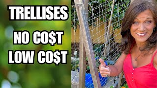 5 Easy Trellises No CostLow Cost [upl. by Aloin]