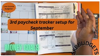 3rd paycheck tracker setup for September [upl. by Ihp]