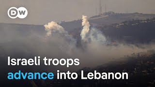 Israeli military reports intense fighting as it begins ground operations in Lebanon  DW News [upl. by Chane]