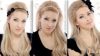 3in1 big hair tutorial Lana del Rey Adele hairstyle Britney Spears in Scream and Shout [upl. by Batsheva386]