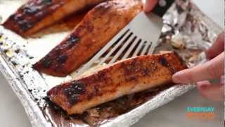 SoyGlazed Salmon with Watercress Salad  Everyday Food with Sarah Carey [upl. by Berns]