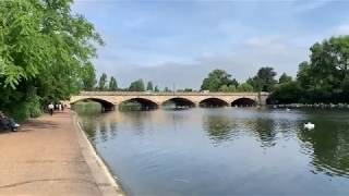 Serpentine lake at Hyde Park London [upl. by Mylo]