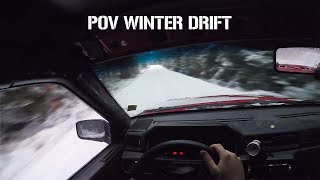 Volvo 940 GoPro POV WinterStreet Drift The Swedish Way [upl. by Maggy]