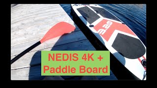 NEDIS 4K mounted on Paddle Board MAX XQ [upl. by Surtimed]