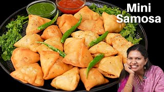 तीख़ा चटपटा मिनी समोसा  Spicy Mini Samosa Recipe  Samosa Recipe  Punjabi Samosa  Kabitaskitchen [upl. by Ehav262]