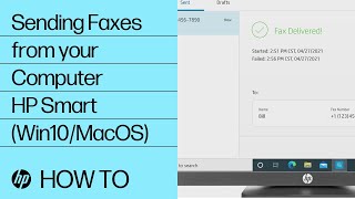 Sending Faxes from Your Computer Using HP Smart  HP Printers  HP Support [upl. by Glassco]