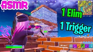 ASMR Gaming 🍀 Fortnite Squad 1 Elim  1 Trigger Word Relaxing Controller Sounds Whispering 🎧 [upl. by Haidadej]