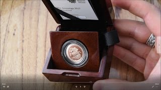 Unboxing amp Review  2017 Gold Proof Sovereign [upl. by Kenta752]