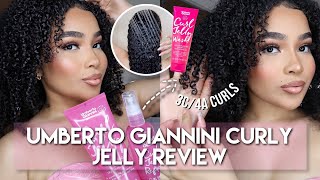 UMBERTO GIANNINI CURL JELLY REVIEW  Wash Day amp Curly Hair Routine  FOR ALL CURL TYPES [upl. by Chantal]