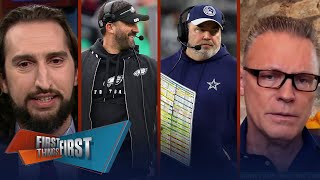 Cowboys bring McCarthy back as HC How to explain Eagles collapse  NFL  FIRST THINGS FIRST [upl. by Akciret683]