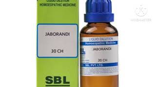 jaborandi  best homeopathic medicine for hair fall jaborandi 30ch healthcare5410 [upl. by Llewsor808]