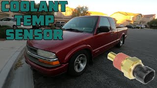 Coolant Temperature Sensor Change on a 2003 S10 [upl. by Golliner389]