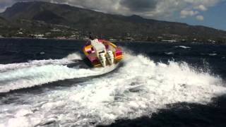 NAUTISPORT Essai Bateau 24 HAURA XL HB Powered By EVINRUDE ETEC [upl. by Airitak]