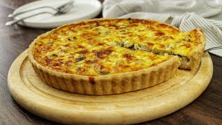 Recette de la quiche au poulet et aux champignons [upl. by Goldia]