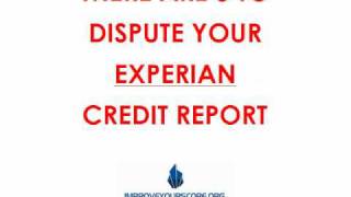 Experian Credit Dispute  3 Ways To Dispute Experian Credit Reports [upl. by Atsedom144]