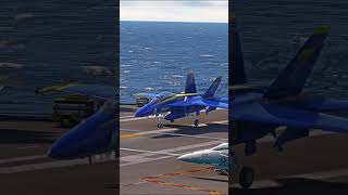 Successfully Fighter Jet Landing On The Carrier msfs landing aircraftcarrier [upl. by Spike934]