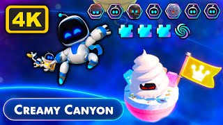 Creamy Canyon – Secret Passage  All Bots  Puzzle Pieces Walkthrough I Astro Bot 4K [upl. by Rickart475]