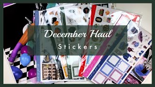 December 23 Haul  Planner Stickers [upl. by Medin]