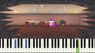 Let Go  Piano Tutorial  Piggy Roblox True Hidden Ending Song  BSlick feat Christina Rotondo [upl. by Coleville]