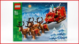 LEGO Seasonal 40499 Santas Sleigh Speed Build [upl. by Stearne]