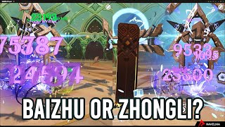 Baizhu vs Zhongli  Cyno Aggravate  Genshin Impact [upl. by Inot]