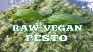 Ricette vegane semplici Pesto Vegano e Crudista [upl. by Nedah487]