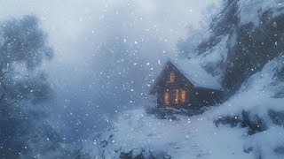 Nieve en la Montaña┇Sonidos Relajantes de Tormenta para Dormir y Meditar  Refugio en la Nieve [upl. by Sherard597]