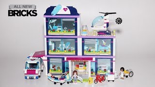 Lego Friends 41318 Heartlake Hospital Speed Build [upl. by Lockhart]