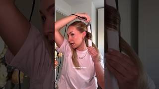 Basics of curling with a straightener for beginners hairtips hairtutorial [upl. by Plunkett5]