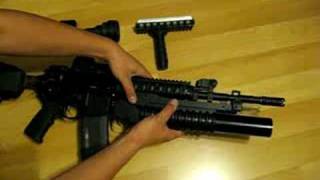 Installing an M203 grenade launcher [upl. by Arnuad]