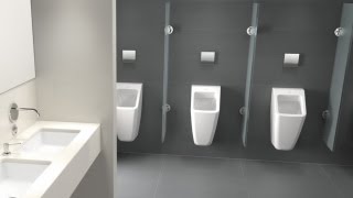 Villeroy amp Boch  Architectura Urinal AnimationNL [upl. by Drofkcor]