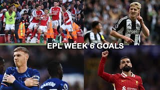 EPL All Major Goals From Week 6  Including Peter Drury Commentary [upl. by Hightower374]