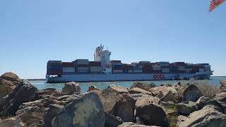 OOCL TEXAS arrives at Outer Harbor Adelaide [upl. by Atsok978]