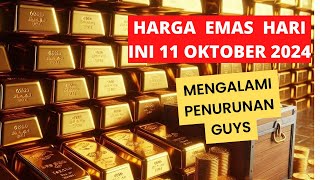 Harga Emas hari ini •11 oktober 2024  Harga emas perhiasan  antam hari ini • UBS • emas dunia [upl. by Troc]