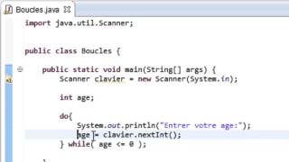 PROGRAMMER EN JAVA Débutant  33  La boucle do while [upl. by Urbas]