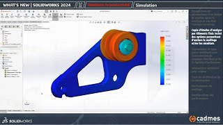 Simulation  Nouveautés SOLIDWORKS 2024 [upl. by Amby189]