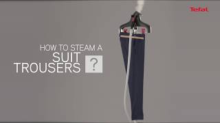 How to iron suit trousers properly using Tefal Precision Steam IT6540 Upright Garment Steamer [upl. by Ballou]