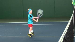 Max 4 years old practices tennis [upl. by Anialad]