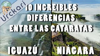 10 Increíbles Diferencias entre las Cataratas del Niágara y del Iguazú [upl. by Jandel]